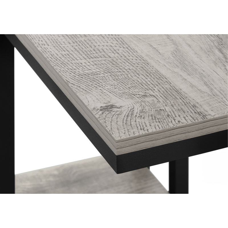 Table de bout, table d'appoint, petite table de salon, table de chevet de chambre à coucher avec structure en métal, table de bout intérieure pour l'espace de vie