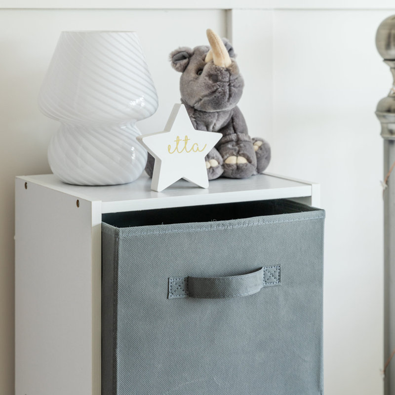Northville 106 cm H x 30 cm W Cube Bookcase, Grey