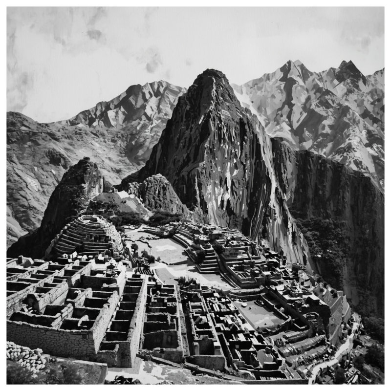 Couvertures Machu Picchu Ruins, L 60 po x H 80 po