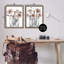 Ensemble de 2 vases de fleurs contemporains encadrés gris, par Albert Koetsier-868784035-868784034