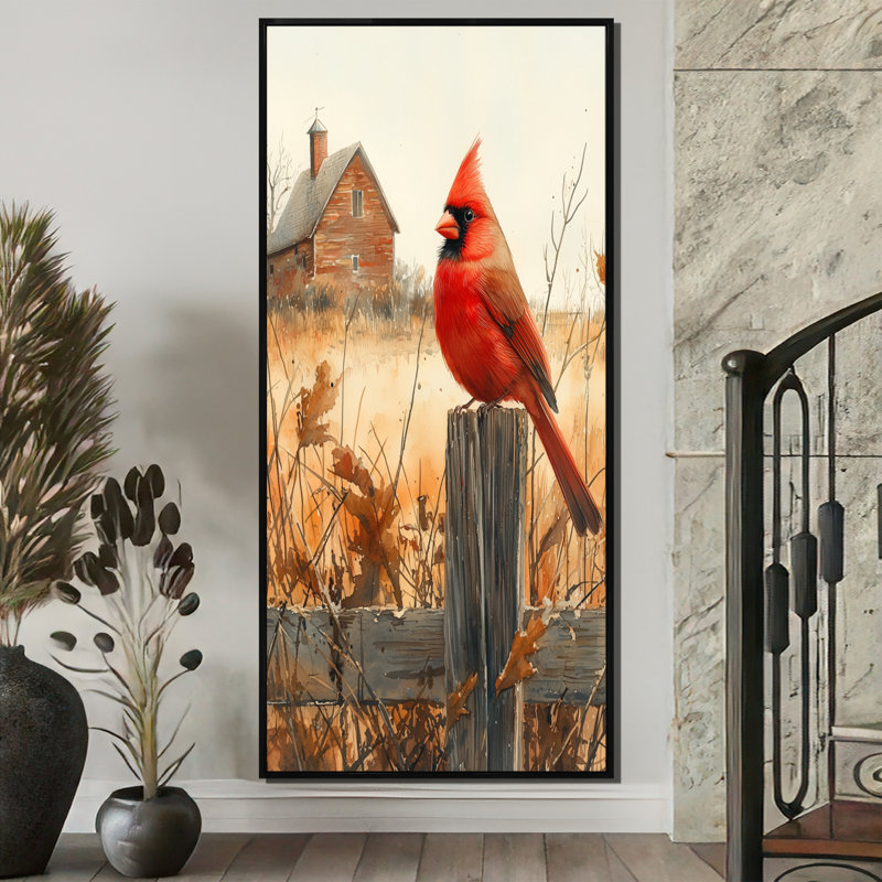 Lanford - Animals Canvas Wall Art, Black, Impression encadrée flottante, H 20 po x l 12 po
