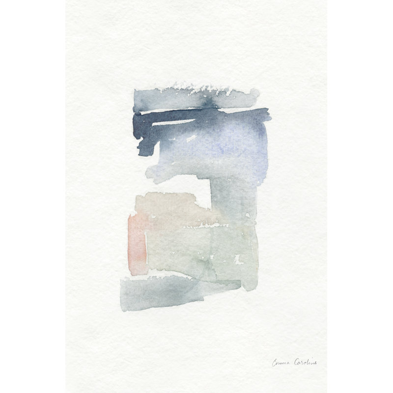 Sea Glass Color Studies I - Painting, 91 cm H x 61 cm W, Wrapped Canvas