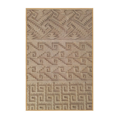Tapis zone beige à motifs Hessie