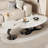 Modern simple oval rock plate coffee table-104977457-104977460