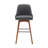 Orfield Modern Swivel Counter or Bar Height Upholstered Armless Bar Stool with Footrest in Wood-279282120-278007333-281107466