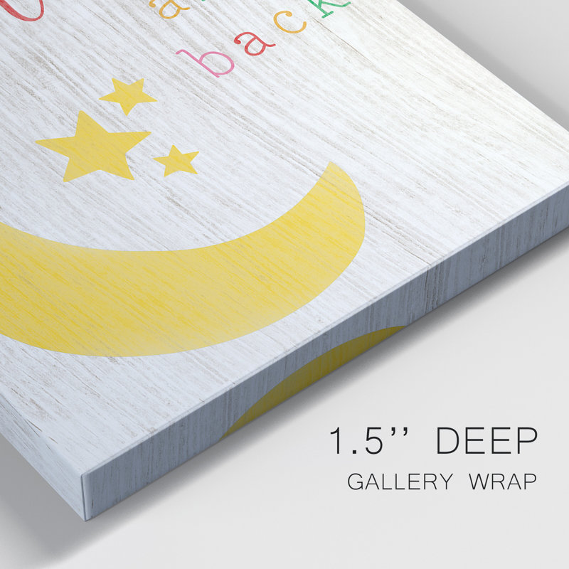 To the Moon and Back - Ensemble de 2 reproductions d'art texturé sur toile tendue, H 18 po x l 24 po x P 1 po