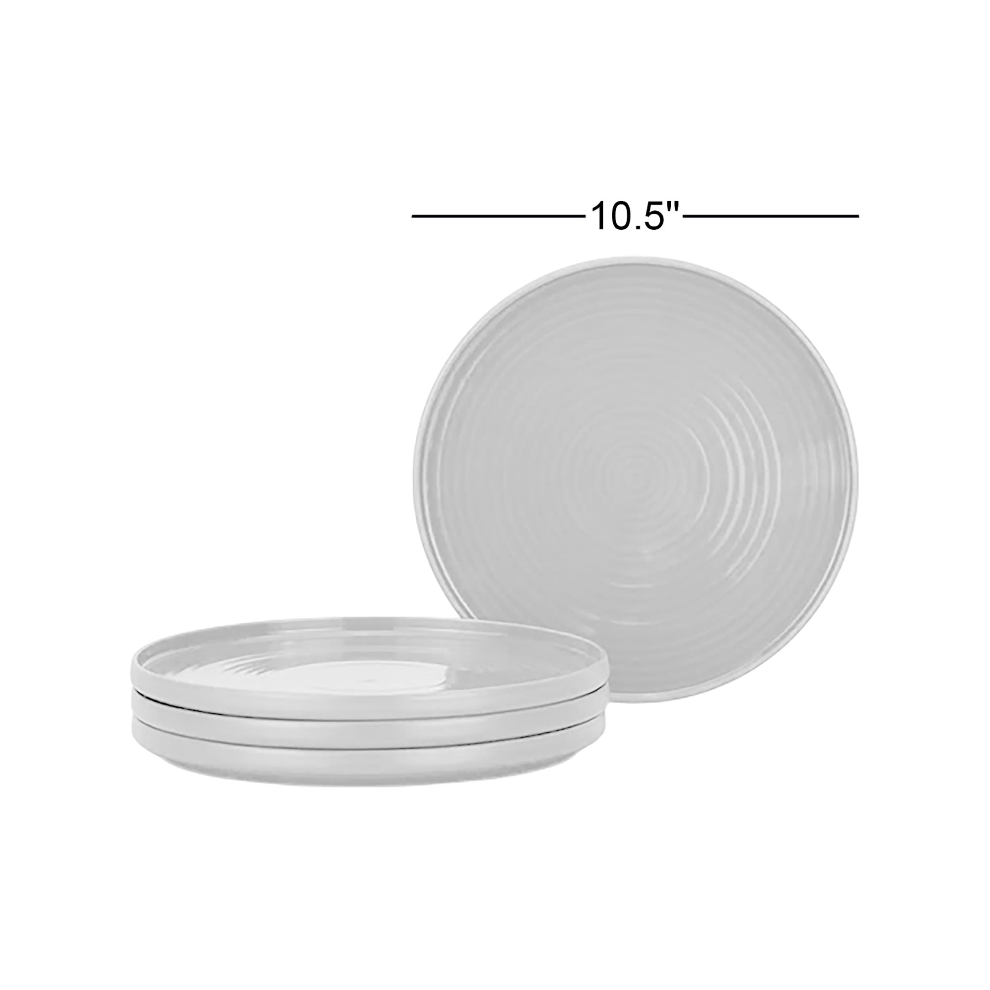 Edelare - Dinner Plate - Set Of 4, Olive