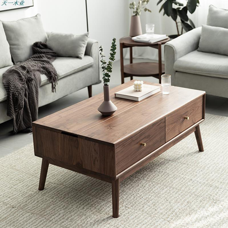 Table basse simple en bois massif