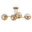 Sputnik Modern Linear Semi Flush Mount