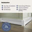 Revêtement pour radiateur plinthe Baseboarders Basic antirouille acier galvanisé Easy Slip-On – Blanc | Embouts vendus séparément-40041997
