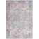 Machine Washable Oriental Blue/Red Area Rug