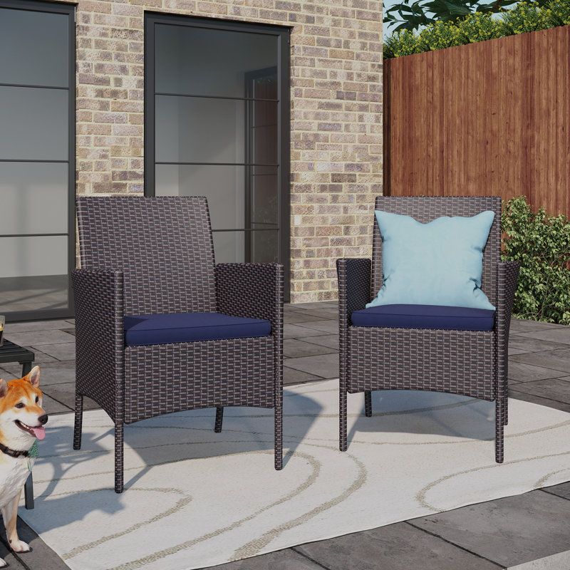 Patio Dining Armchair with Cushion