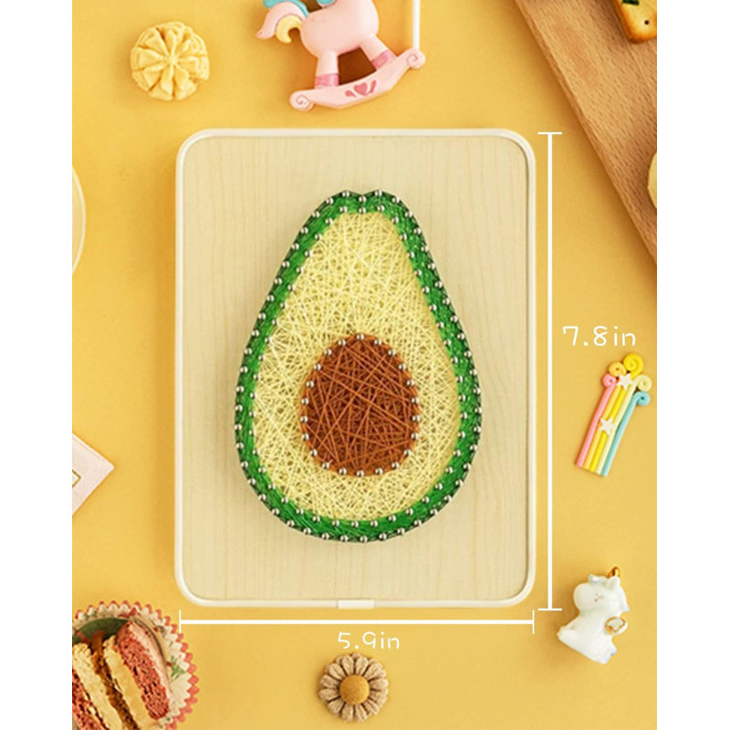 Kit de bricolage String Art - Avocat. Trousse d'artisanat Wizardi F07-M12-3-DHBC28014