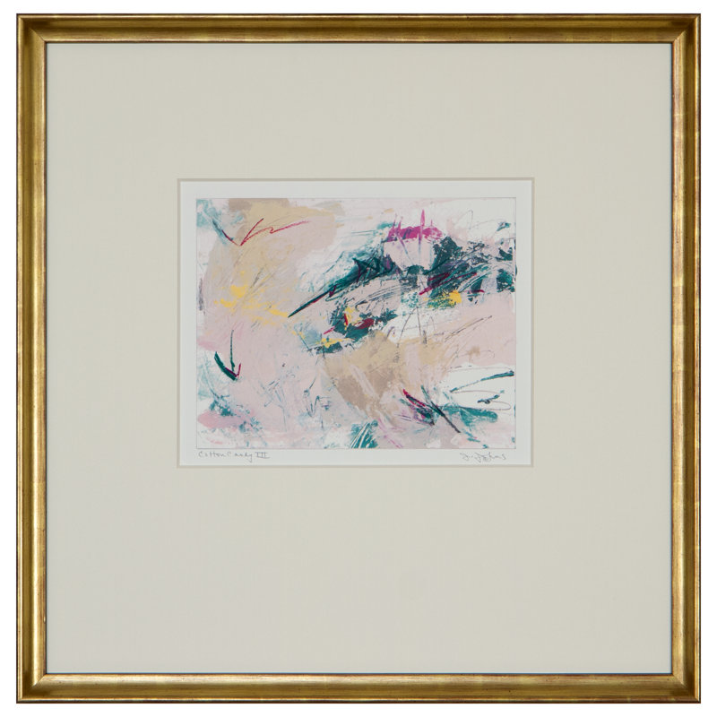«Cotton Candy III» par J.Johns - peinture encadrée