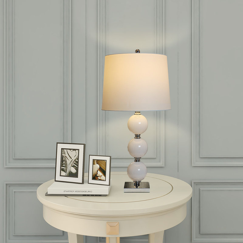 Samples Metal Table Lamp, White