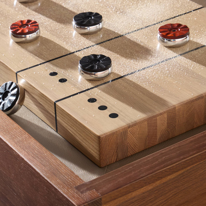 Small Shuffleboard Table-Ebonized Oak, 13ft, Ebonized Oak