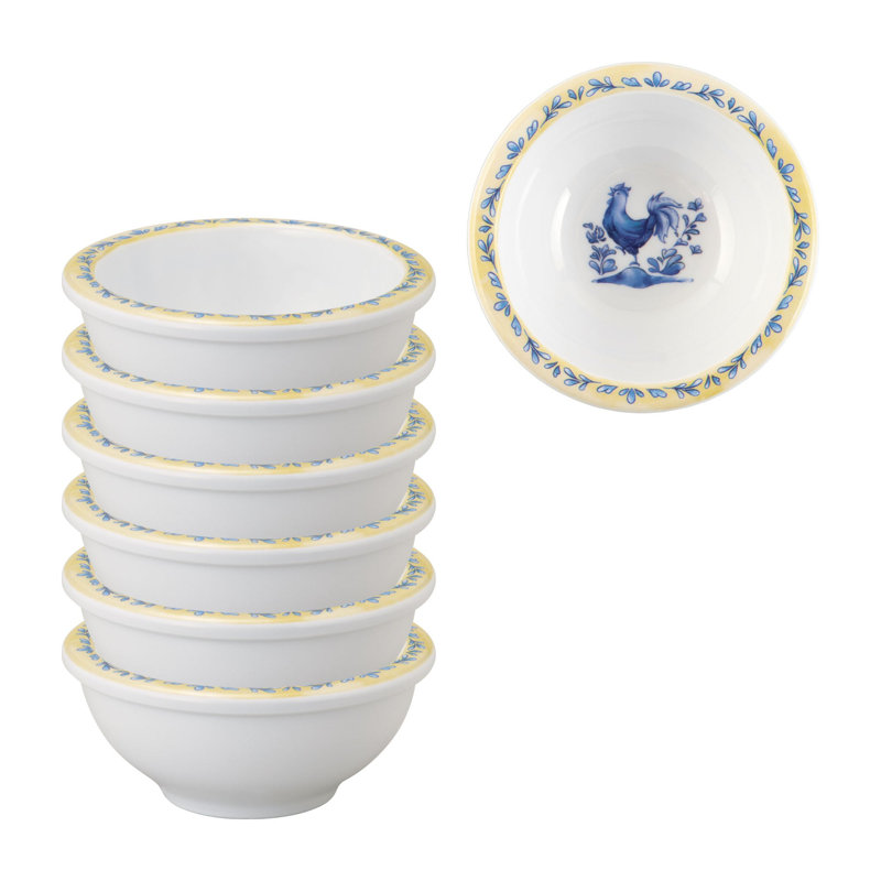 3 3/8" Mini Bowl S6, Blue Rooster
