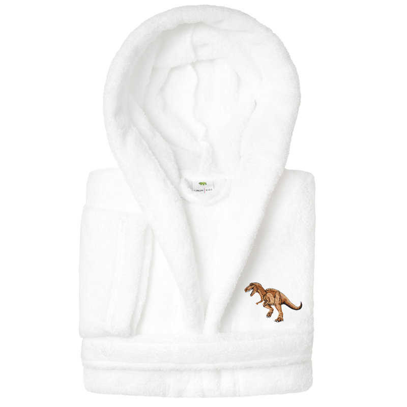 Peignoir 100% polyester Linum Kids, S, Blanc