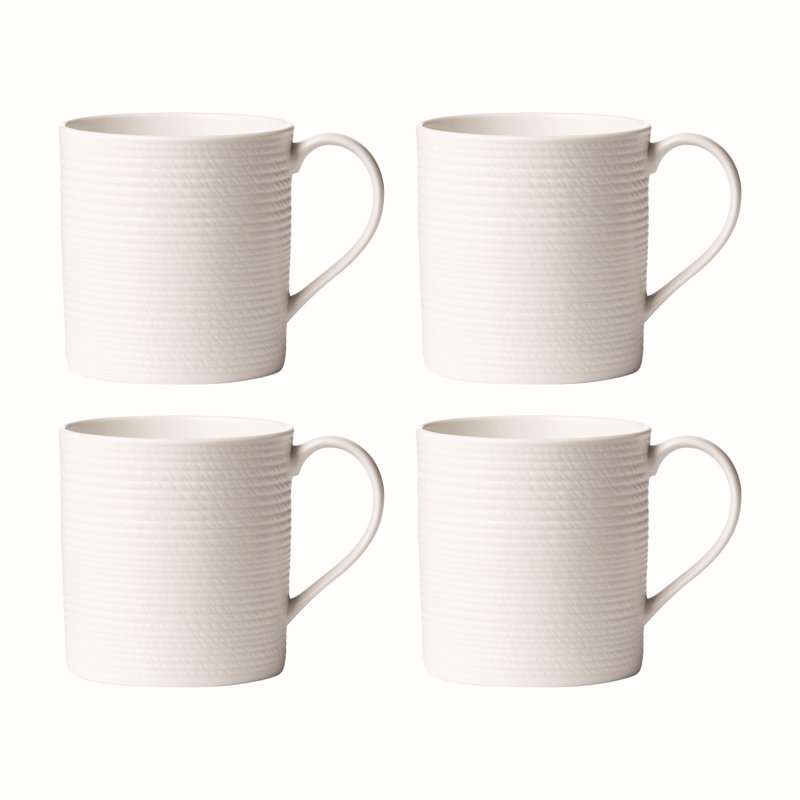 Ensemble de 4 tasses blanches LX Collective