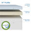 Matelas en mousse viscoélastique gélifiée 14 po-594321104