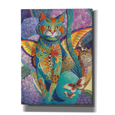 'Feline Fiesta' by David Galchutt Canvas Wall Art
