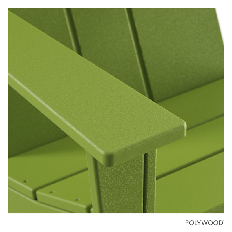 POLYWOOD x AllModern Oversized Adirondack Chair, Green