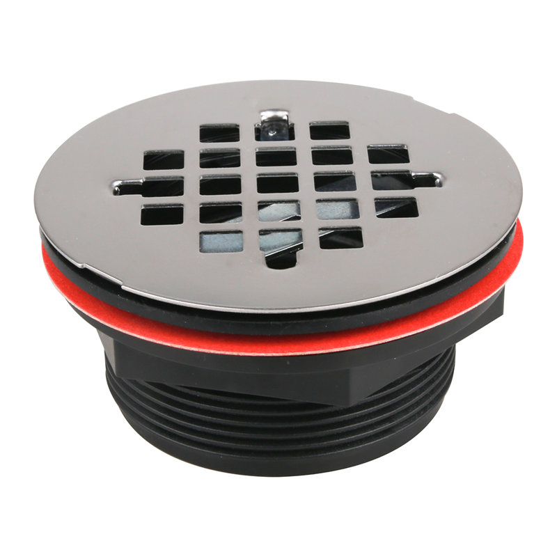 Glossy Black 48 x 36 Acrylic Corner Shower Base with Right Drain