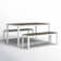 Joel 6 - Person Metal Patio Dining Set with Rectangular Table