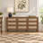 57.8" W 9-Drawer Dresser for Bedroom, Rattan Storage Dresser -Brown-191488231-185826605