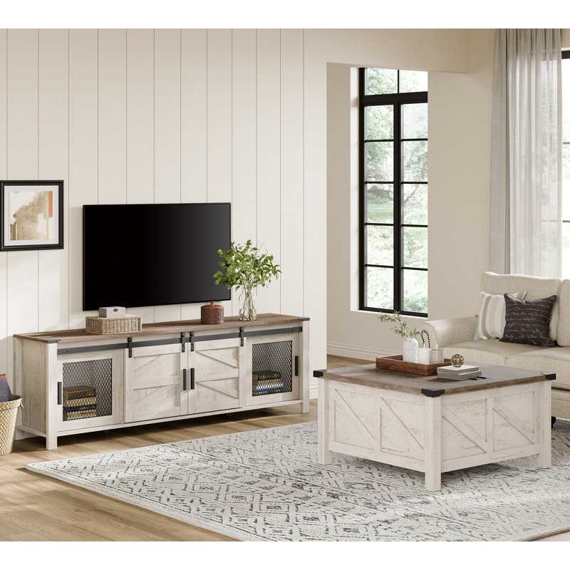Allyssa 4 Piece Farmhouse Coffee Table Set