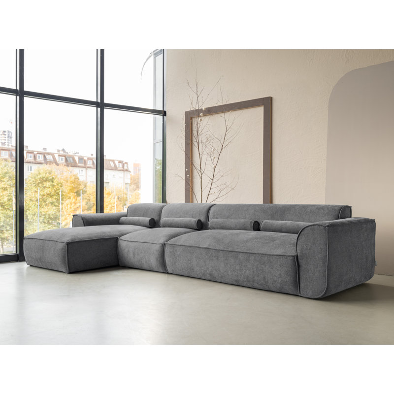 Flex Felix 6 Seater Corner Sofa , Left Hand Facing, Dark Grey
