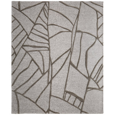 Kimball Transitional Abstract Gray Area Rug
