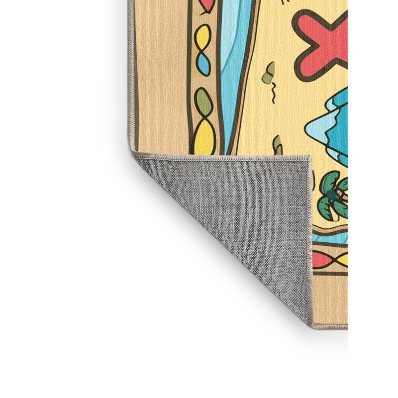 Tapis lavable Sunside Sails Pirates Ocean Kids_Pir013, Rectangulaire 2 pi x 3 pi
