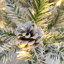 Ensemble de 4 pièces d'arbre de Noël artificiel pré-éclairé, guirlande,  et ensemble de 2 arbres d'entrée avec lumières DEL