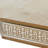 Brown Wood Handmade Intricately Carved Floral Accent Table
