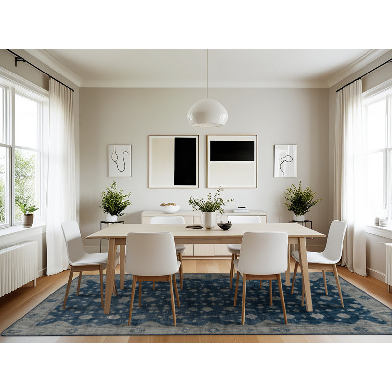 Machine Washable Overdyed Gray Area Rug, Rectangle 7' x 10'