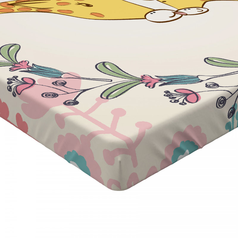 Giraffe Microfiber Fitted Sheet, Twin XL Fitted Sheet