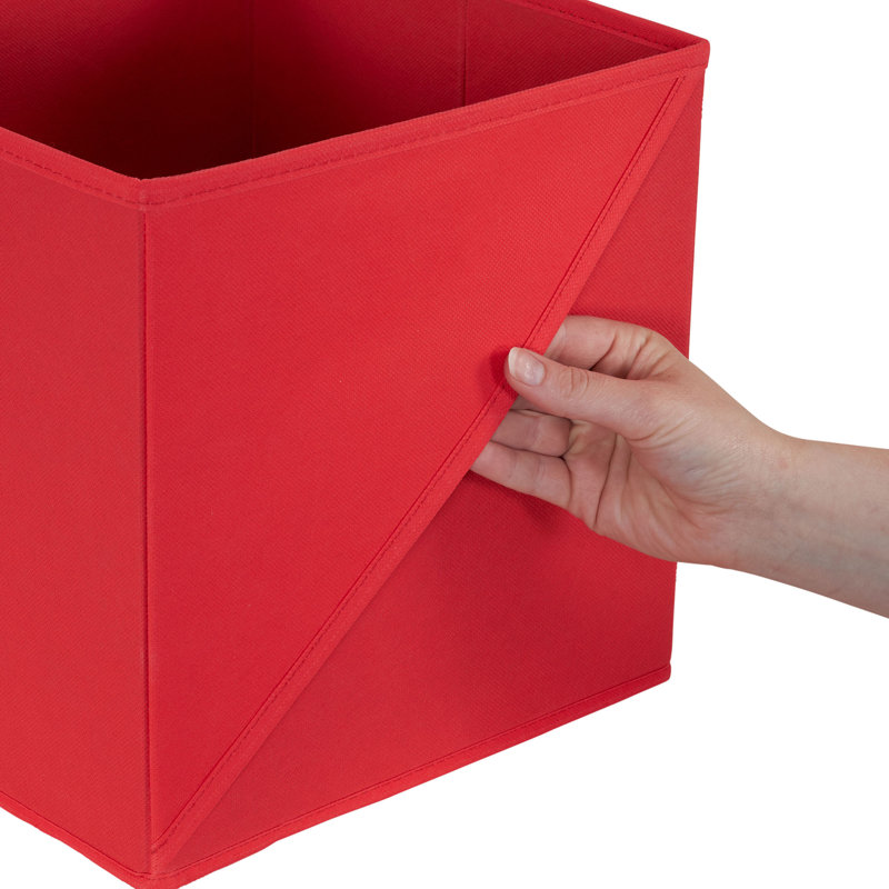 Ensemble de bacs rectangulaires Artisan, polyester rouge, Rouge