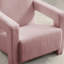 Fauteuil d'appoint rembourré en laine d'agneau moderne-1693209643