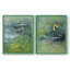 Impression encadrée Peaceful Diptych I-Premium - prêt à être accroché - pas de clous requis - pas de clous requis-859855404-859855393