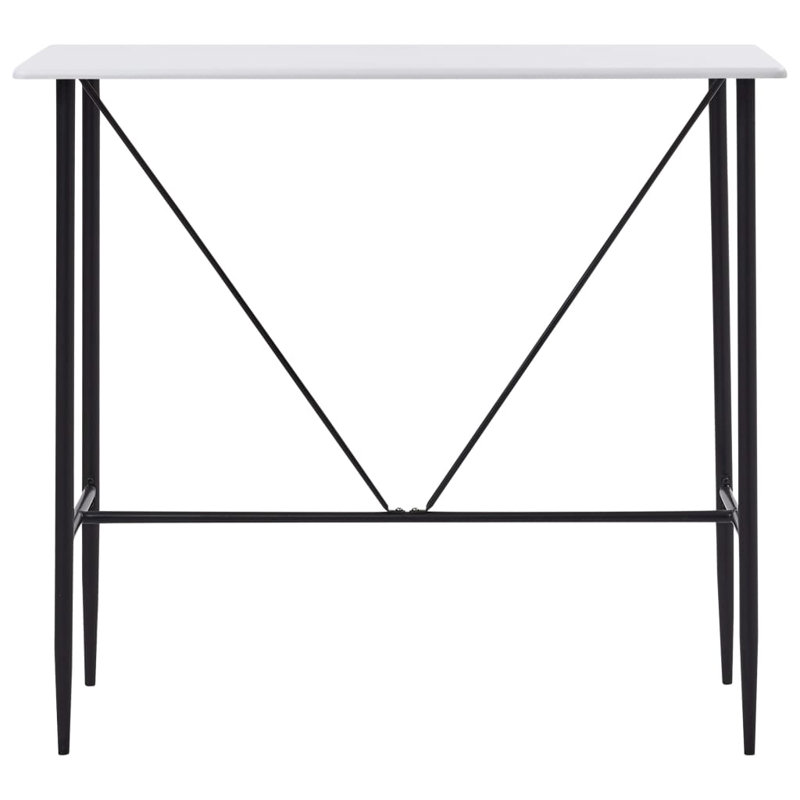 Malta Metal Base Dining Table, White