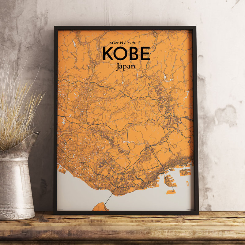 Kobe - No Frame Print, 127.4 cm H x 61 cm W x 0.1 cm D