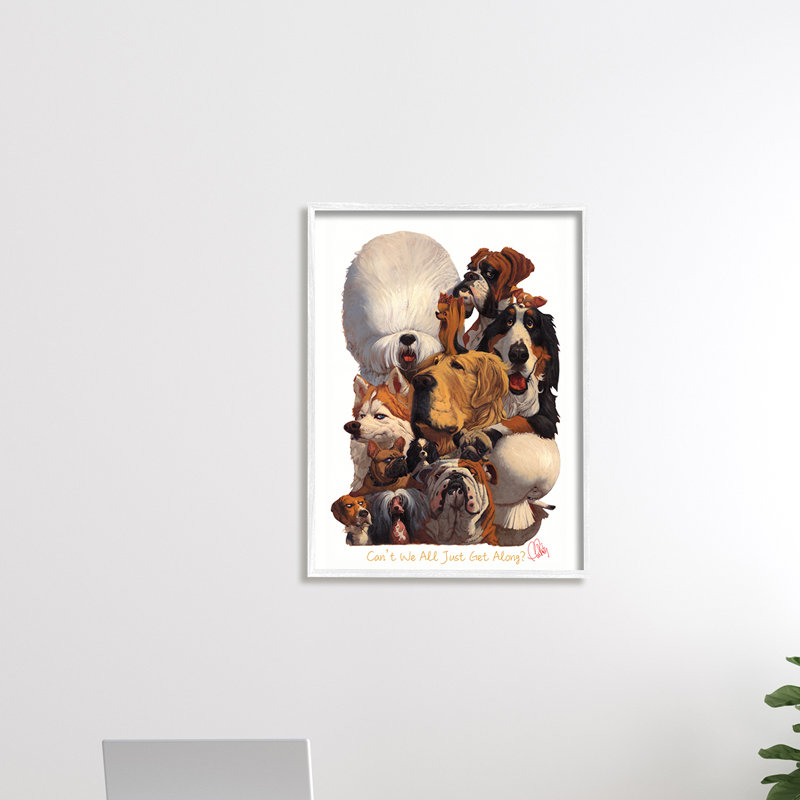 Just Get Welcome - impression, Giclée encadrée blanc bord de mer, H 20 po x l 16 po