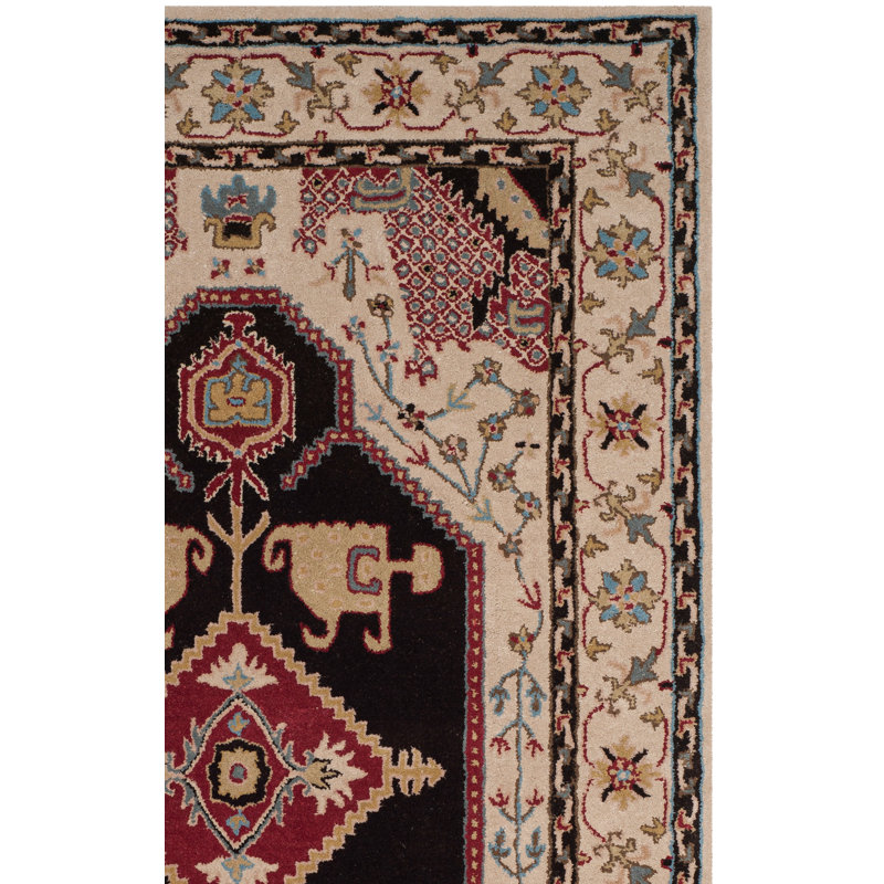 Blokzijl Hand Tufted Wool Oriental Rug, Rectangle 2'6" x 4'