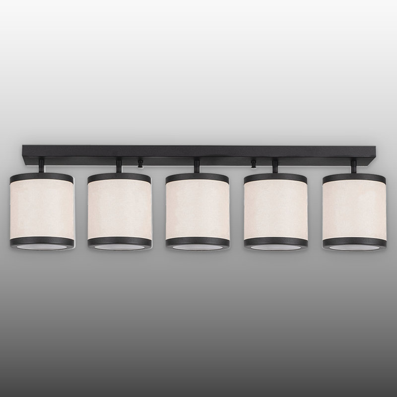 Plafonnier semi-encastré 5 lumières