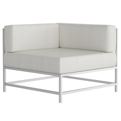 Chaise de patio avec coussins Sunbrella Delano