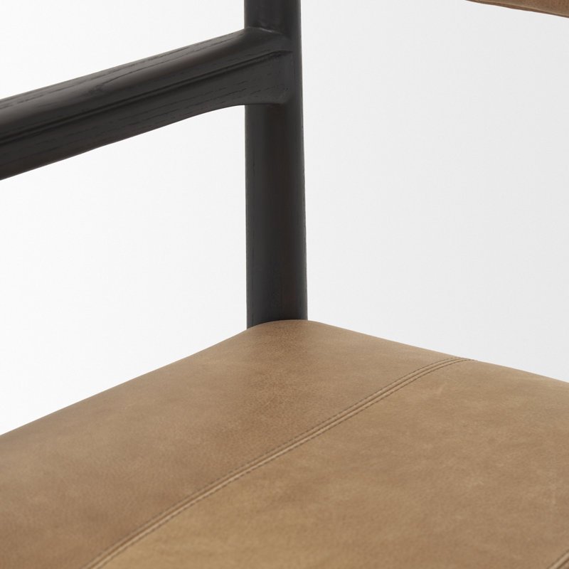 Toni Leather Upholstered Arm Chair