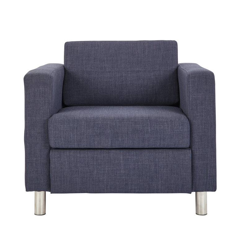 Desantiago Upholstered Armchair, Navy Fabric