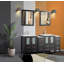  Ensemble de meuble-lavabo double 72 po avec miroir Modern-27042762