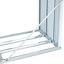 Remise à bûches, support à bûches avec toit, remise à bûches, support à bois de chauffage pour le porche de patio de jardin, acier galvanisé anthracite 70,9 po